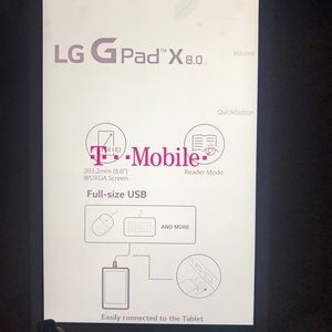 BRAND NEW!! LG G Pad T mobile 8 Inch 16 GB Tablet
